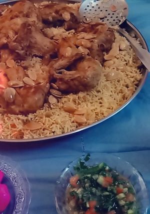 صورة لوصفة كبسة الدجاج