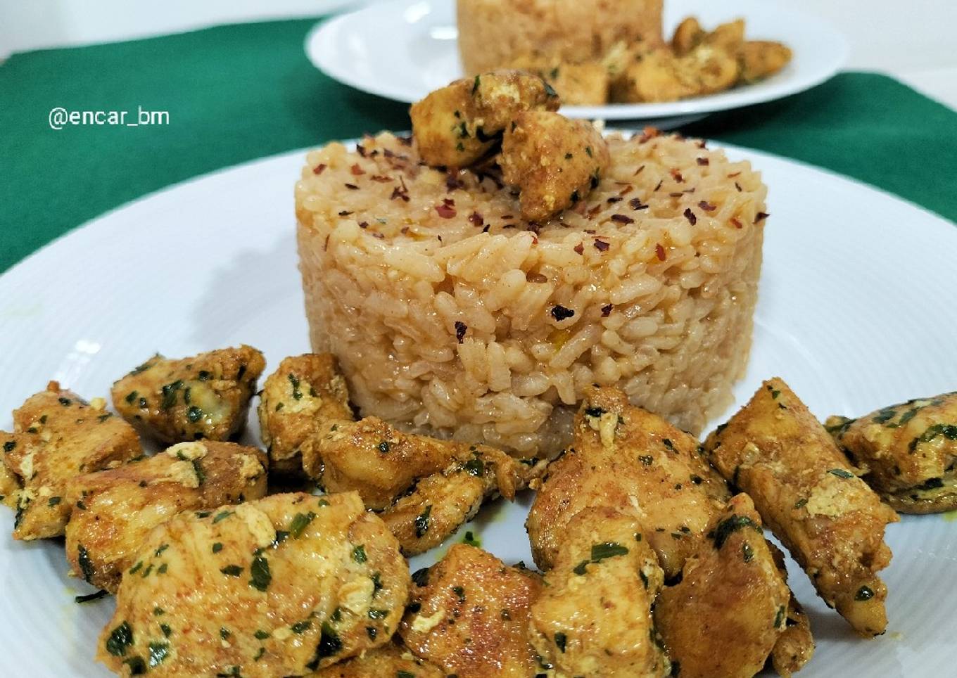 Arroz con pollo especiado
