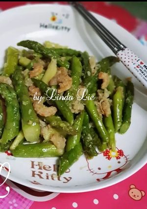 Foto resep Asparagus Tumis Ebi
