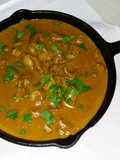 Moelas e coração de frango ao curry