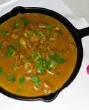 Moelas e coração de frango ao curry