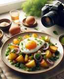 Peruvian Potato and Egg Breakfast Hash: