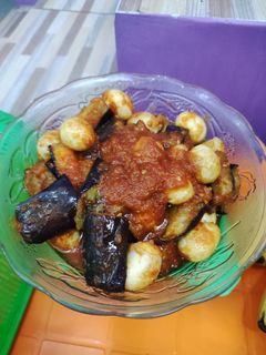 Foto resep Balado terong ungu dan telur puyuh
