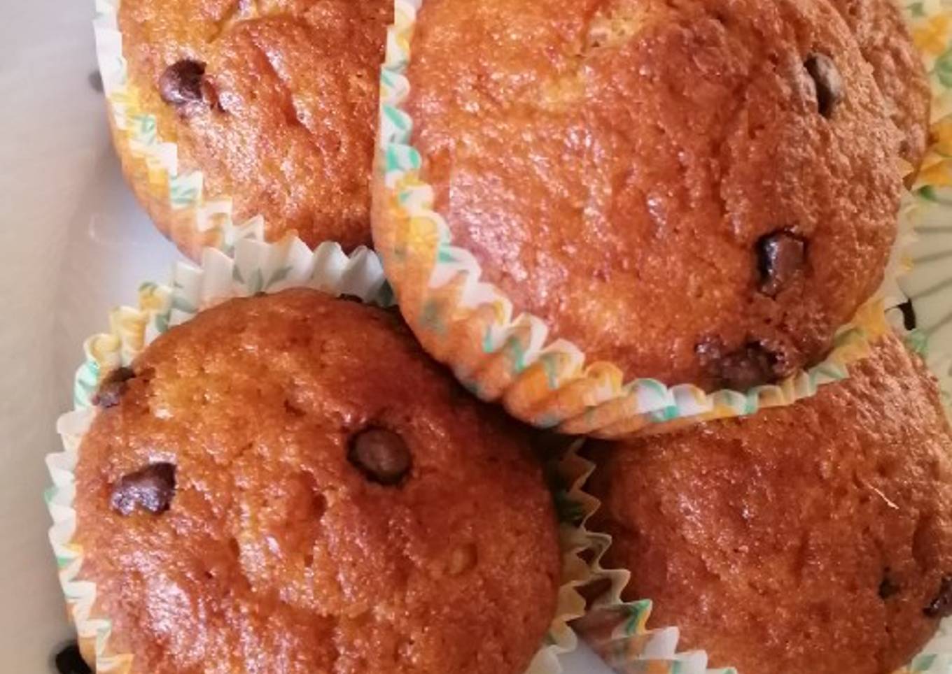 BANANAðŸŒ BREAD/MUFFINS ðŸ˜‹ WITH CHOCOLATE CHIPS #myfirstrecipe