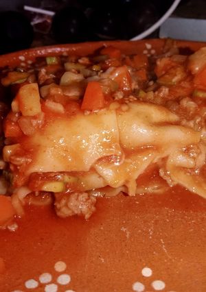 Una foto de Lasaña con verduras