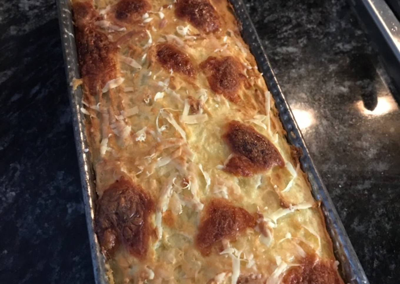 Soufflé de papa, lentejas y batata