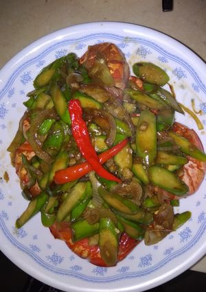 Foto resep Asparagus udang basah saus tiram