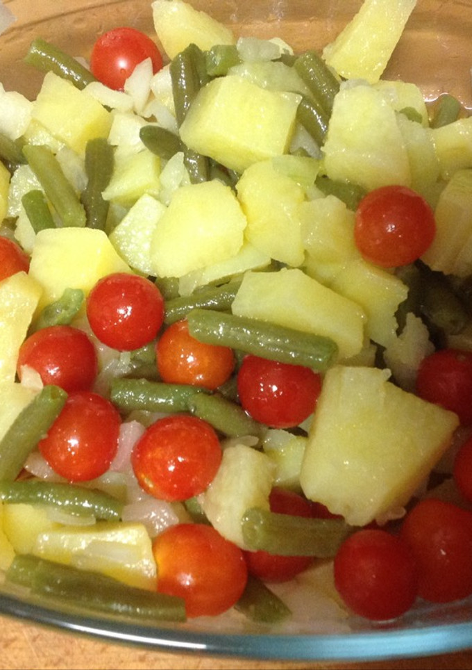 Una foto de Ensalada de judías verdes con patatas