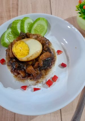 Foto resep Nasi Tim Ayam Jamur