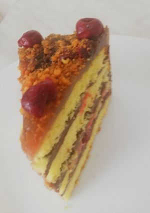 O poză a rețetei Tort de ciocolată cu vișine 😘.