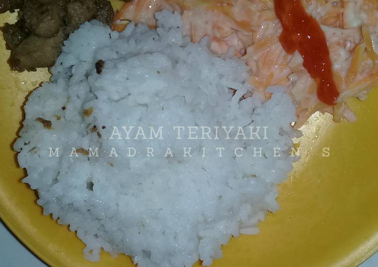 Resep Ayam teriyaki with salad Anti Gagal