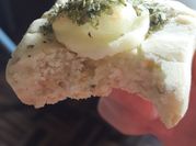 Una foto de harina de mandioca salado