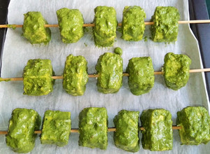 A picture of Hariyali Paneer Tikka Recipe In OTG.