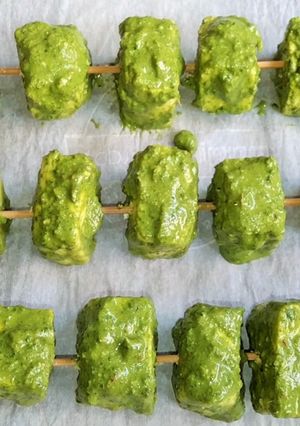 A picture of Hariyali Paneer Tikka Recipe In OTG.
