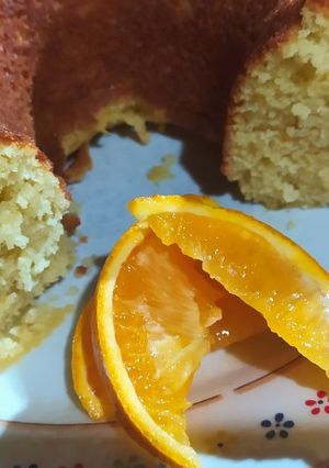 Una foto de Budín de naranja 🍊 con miel 🍯