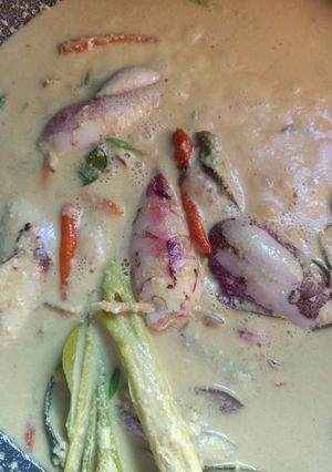 Foto resep Gulai Cumi bunting isi tahu telur🤭❤️