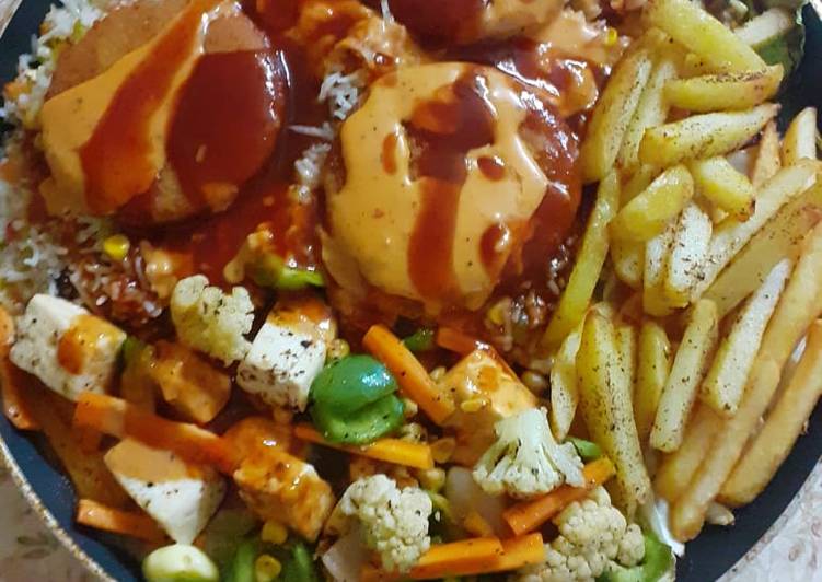 Recipe of Super Quick Homemade Vegetable sizzler