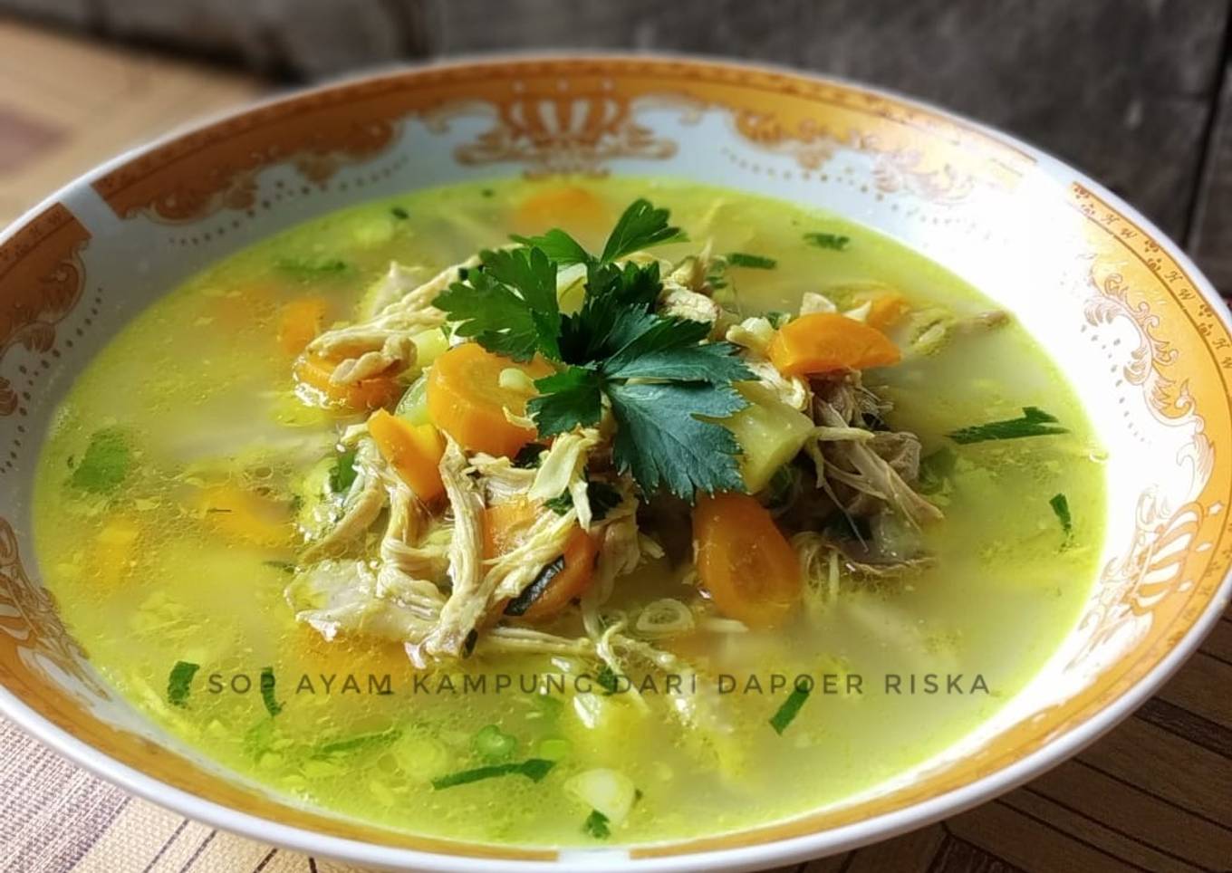 Sop ayam kampung sederhana