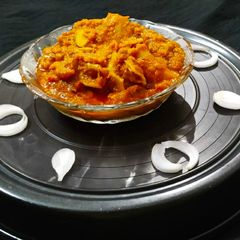A picture of Jackfruit veg in gravy.