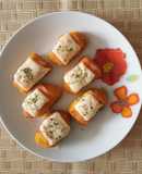 Nuggets al horno con Jamón y Queso