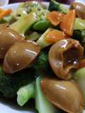 Abalone broccoli and Nutmeg