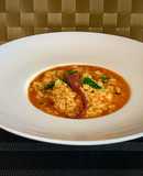 Arroz caldoso de pulpo y langostinos