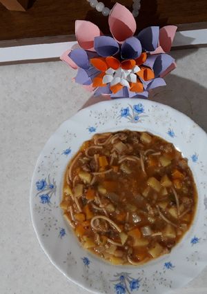 عکسی از دستور سوپ