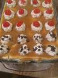 Torta de pionono con crema moka
