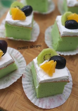 Foto resep 💕pandan 0gura cake 💕