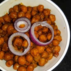 A picture of Kabuli chana or chana masala recipe.