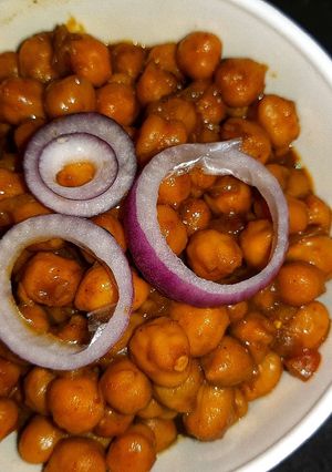 A picture of Kabuli chana or chana masala recipe.