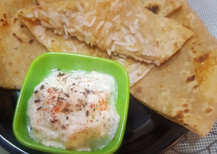 Recipe of Quick Leftover rice pratha