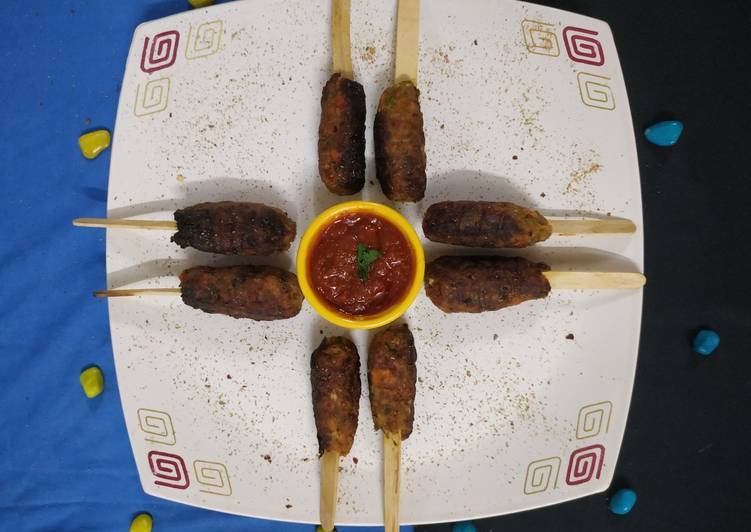 Soyabean Kebab Stick Rolls