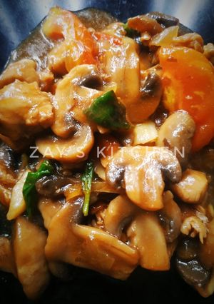 Foto resep Ayam jamur kancing saos tiram