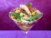 Una foto de ceviche de almejas