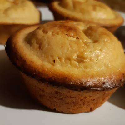 Pan de elote tipo cupcakes Receta de Cristina Fit- Cookpad