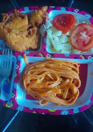 Una foto de Tortitas de pollo deshebrado