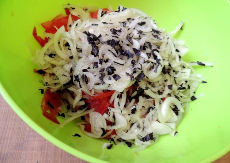 Recipe of Favorite National Kyrgyz salad &#34;Shakarap&#34;