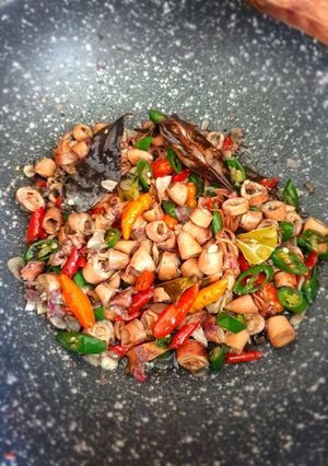 Foto resep Cumi asin cabe ijo