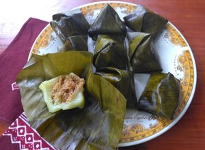 Foto resep Kue Bugis / Mendut Tepung Ketan Isi Unti / Enten Kelapa