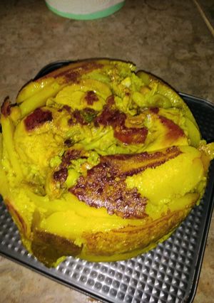 صورة لوصفة كبسة أرز بالدجاج على طريقتي