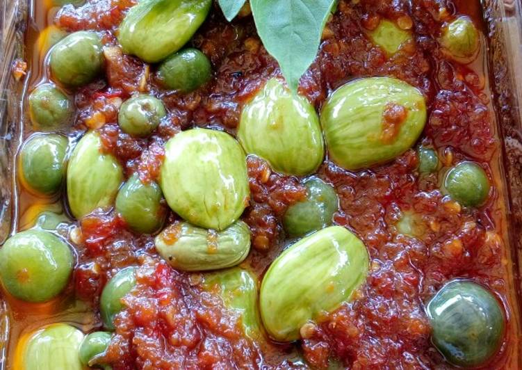 Resep Sambel leunca Anti Gagal