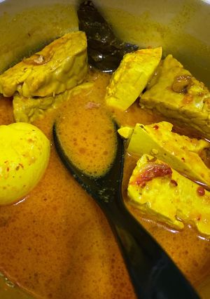 Foto resep 3 T(Tempe-Tahu-Telur) Gulai Kuning