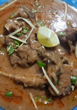 A picture of Mutton nihari with home made nihari masala.