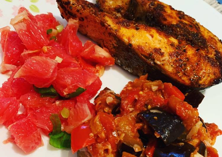 Simple Way to Prepare Super Quick Homemade Sweet & Herbal Salmon Filet