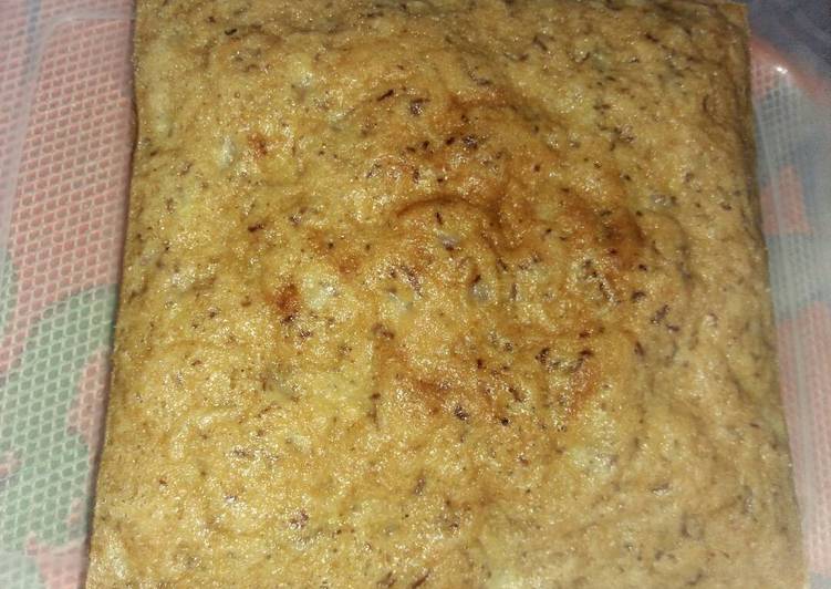 Bolu pisang kukus (no mixer)