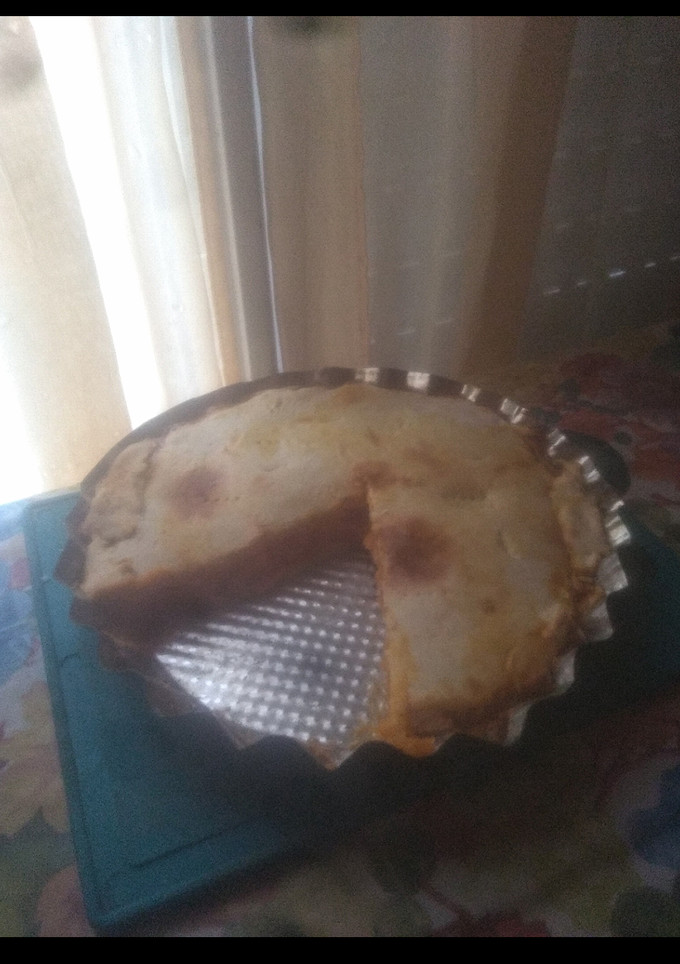 Una foto de Tarta de calabaza con masa casera sin huevo y sin manteca 🎃