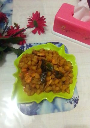 Foto resep Sambal goreng kentang udang dng fiber cream
