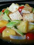 ผัดเปรี้ยวหวานเต้าหู้อ่อน
