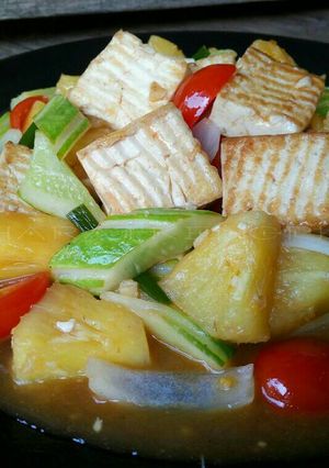รูปของ ผัดเปรี้ยวหวานเต้าหู้อ่อน